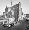 Overzicht noordwestgevel met dakruiter - Grave - 20348431 - RCE -  Sint Elisabethkerk: Overzicht noordwestgevel met dakruiter (opmerking: Gefotografeerd voor Monumenten In Nederland Noord-Brabant, bladzijde 174)